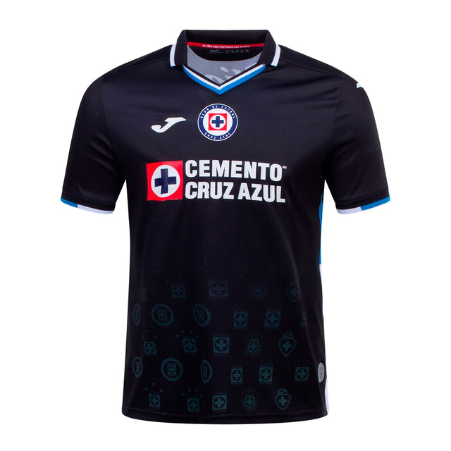 Joma Men's Cruz Azul 2022/23 Third Jersey Black Front