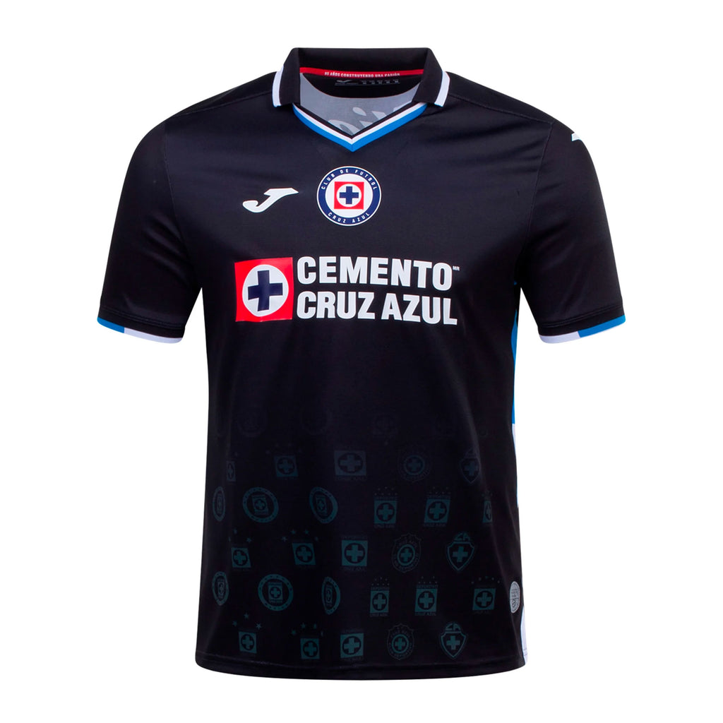 Joma Men's Cruz Azul 2022/23 Third Jersey Black Front