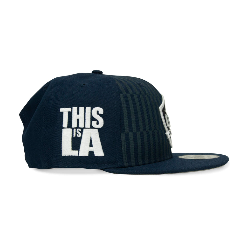 New Era Men's LA Galaxy 9FIFTY Snapback Cap Navy/White Side