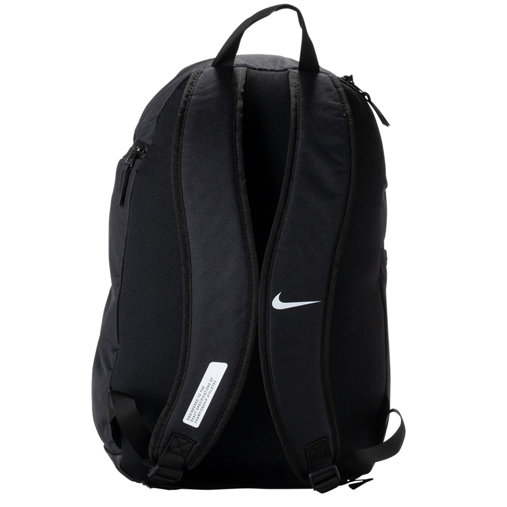 Nike Academy Team Backpack Black/White Back View