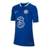 Nike Kids Chelsea 2022/23 Home Jersey Rush Blue/White Front