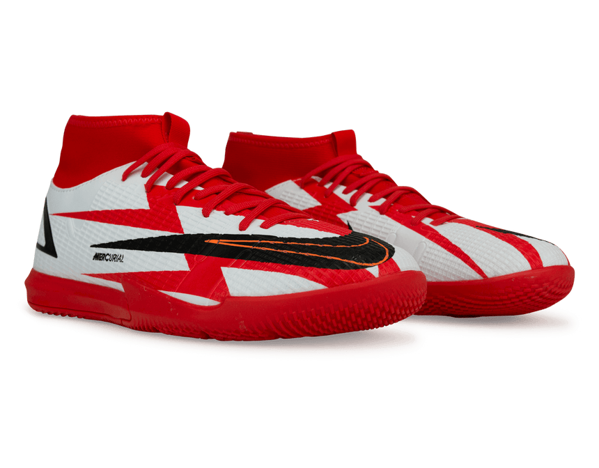 Nike Kids Mercurial Superfly 8 Academy CR7 IC Chile Red/White Together