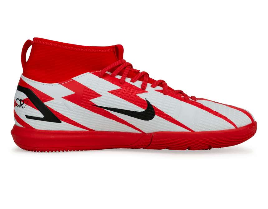 Nike Kids Mercurial Superfly 8 Academy CR7 IC Chile Red/White Front