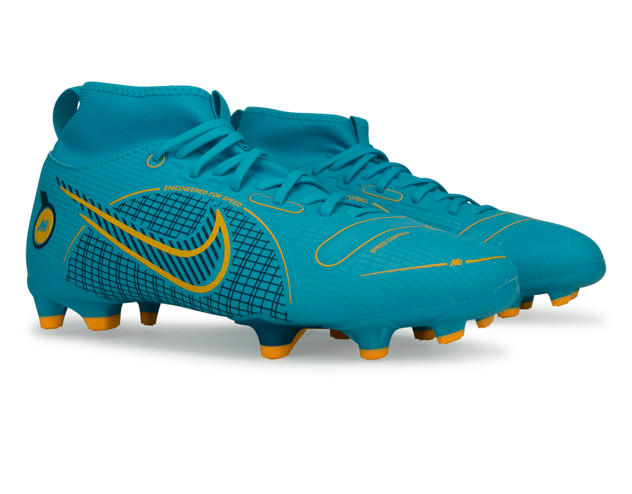 Nike Kids Mercurial Superfly 8 Academy FG MG Blue Orange Azteca