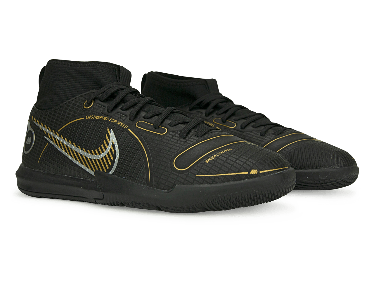 Nike Kids Mercurial Superfly 8 Academy IC Black/Gold Together