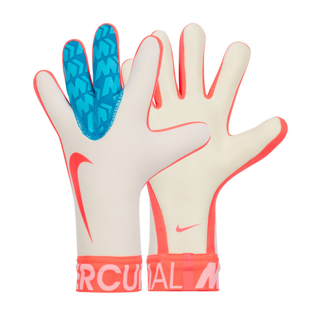Nike Kids Mercurial Touch Victory Goalkeeper Gloves White/Aqua Blue Both