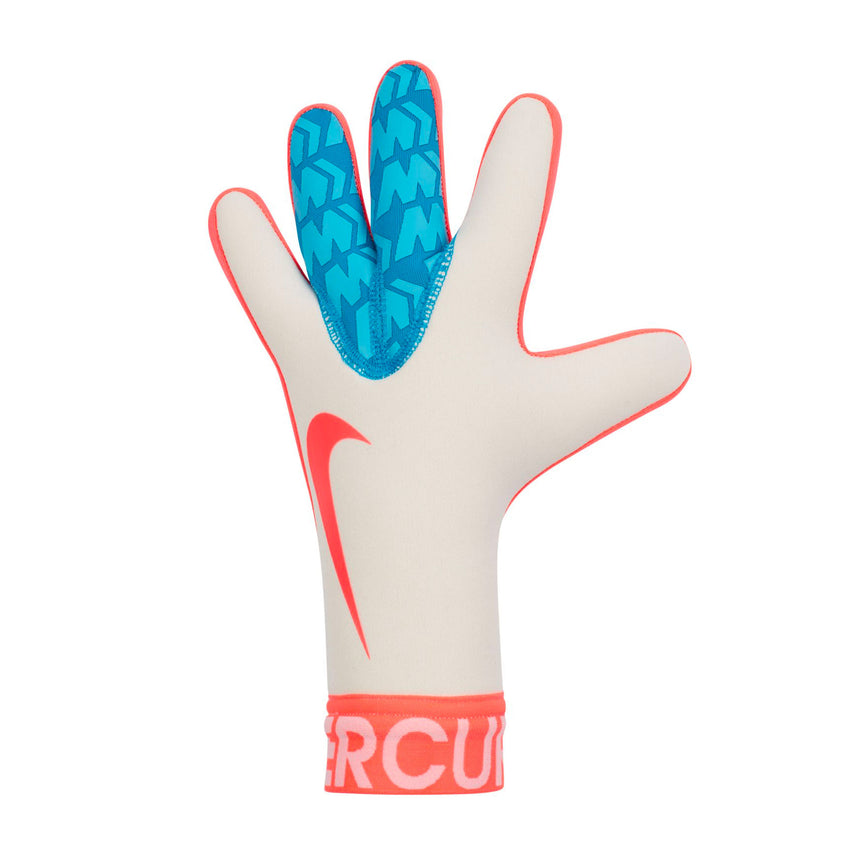 Nike Kids Mercurial Touch Victory Goalkeeper Gloves White/Aqua Blue Front