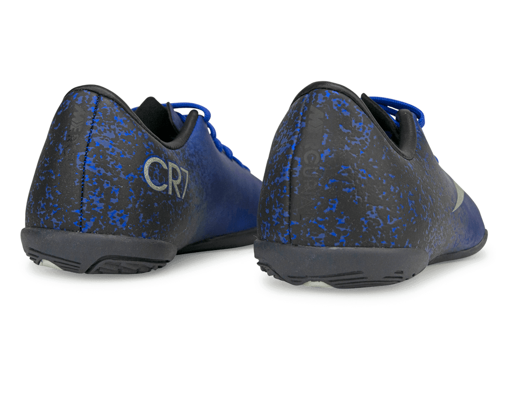 Nike Kids Mercurial Victory V CR7 IC Deep Royal Blue/Metalic Sliver rear