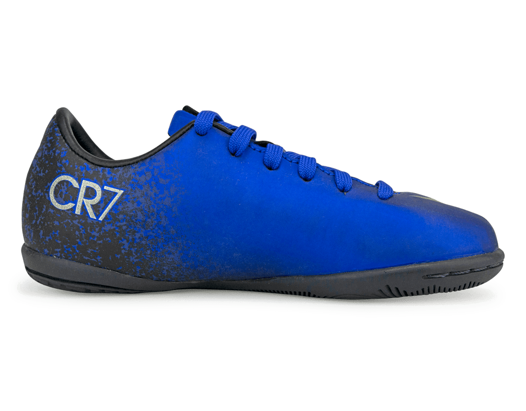 Nike Kids Mercurial Victory V CR7 IC Deep Royal Blue/Metalic Sliver Side