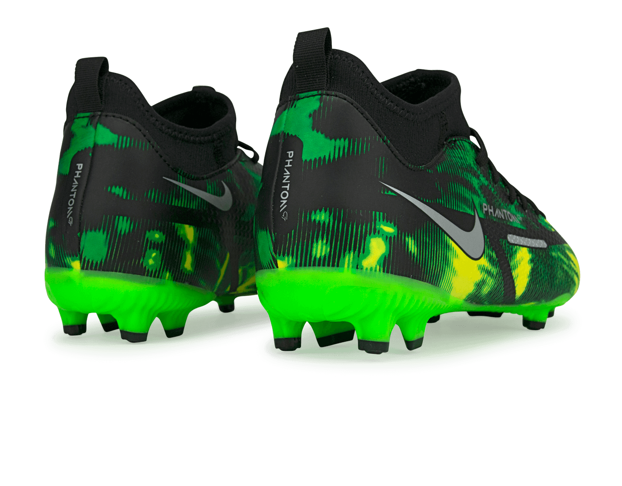 Green nike youth football cleats hot sale