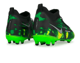 Nike Kids Phantom GT2 DF Academy FG/MG Black/Green Strike Rear