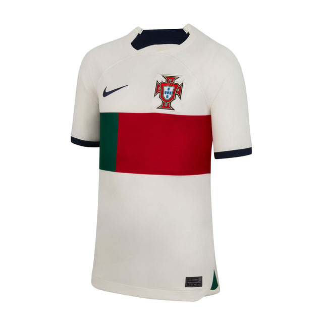 Nike Kids Portugal 2022/23 Away Jersey Sail/Obsidian Front