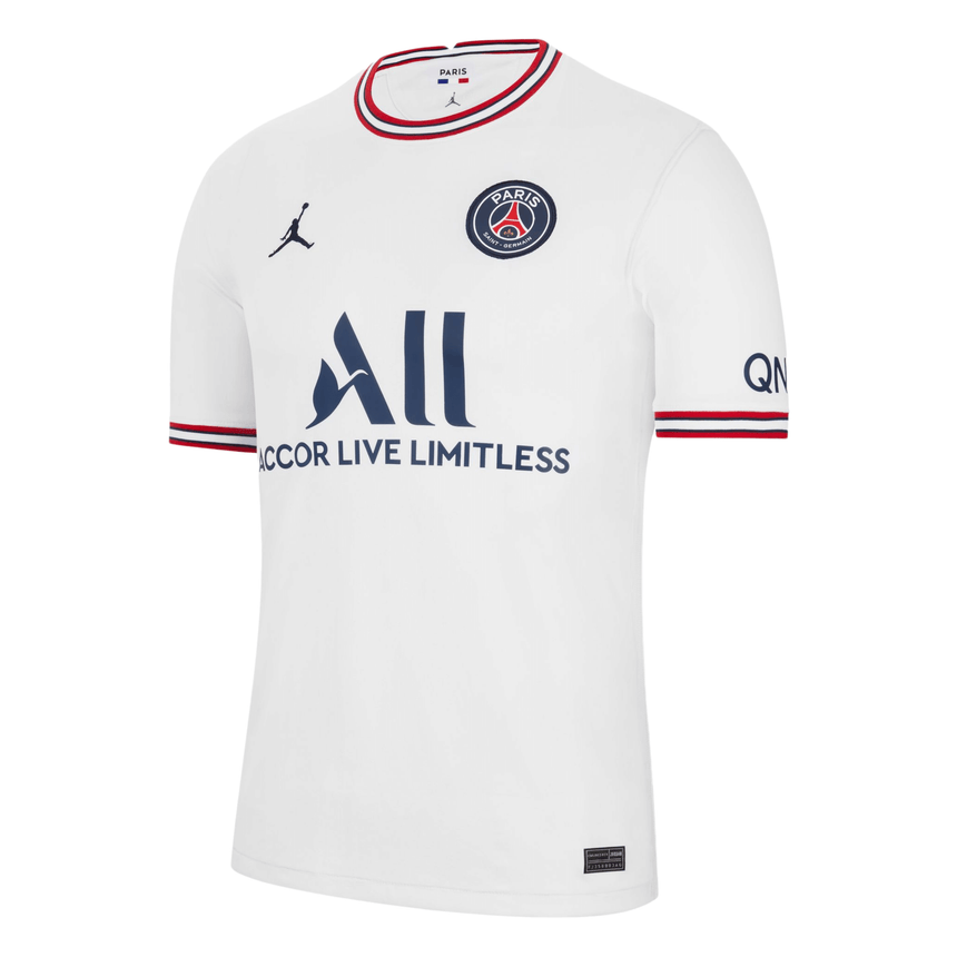 Nike Kids PSG 2022/23 Fourth Jersey White/Navy Front