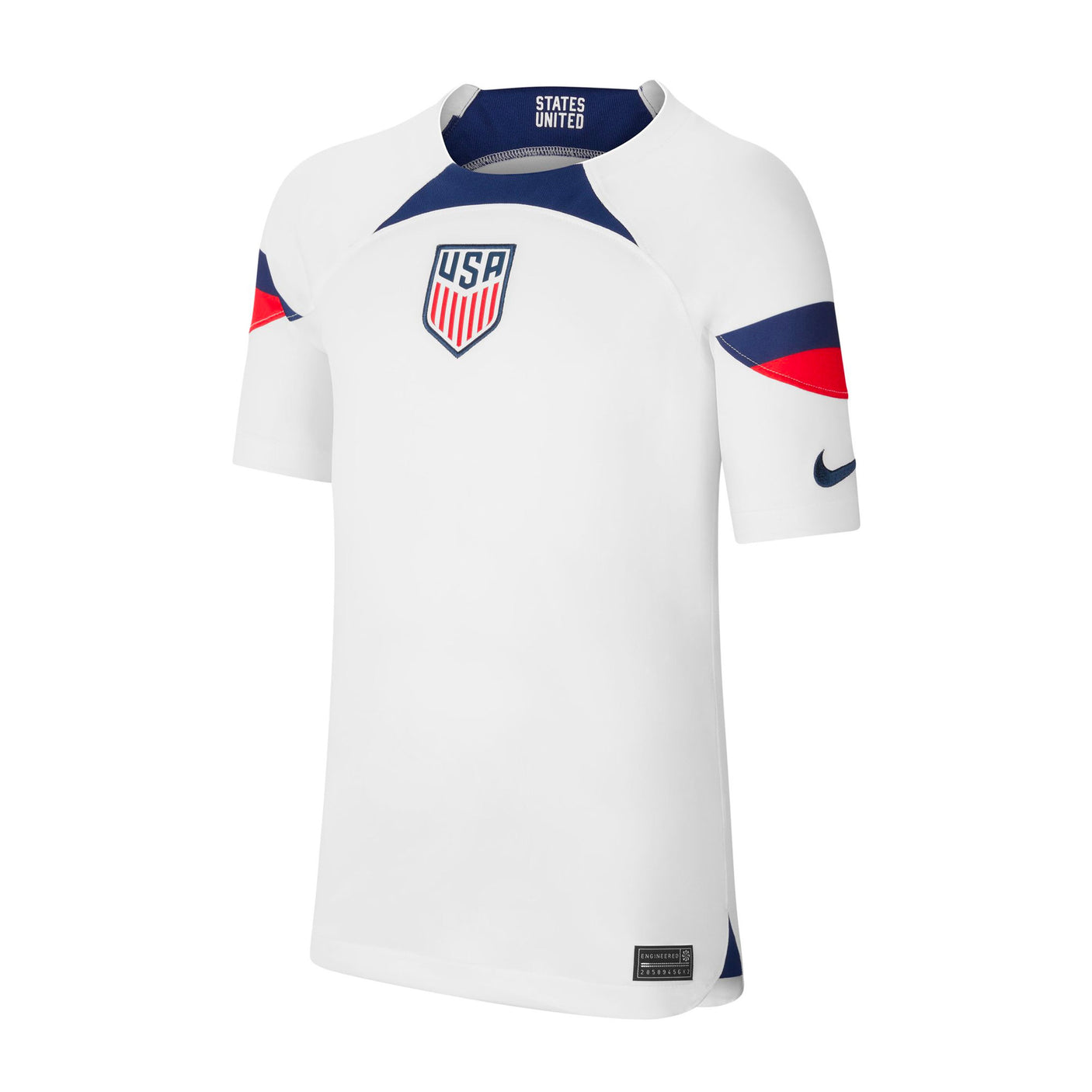 Nike Kids USA 2022/23 Home Jersey White/Loyal Blue Front