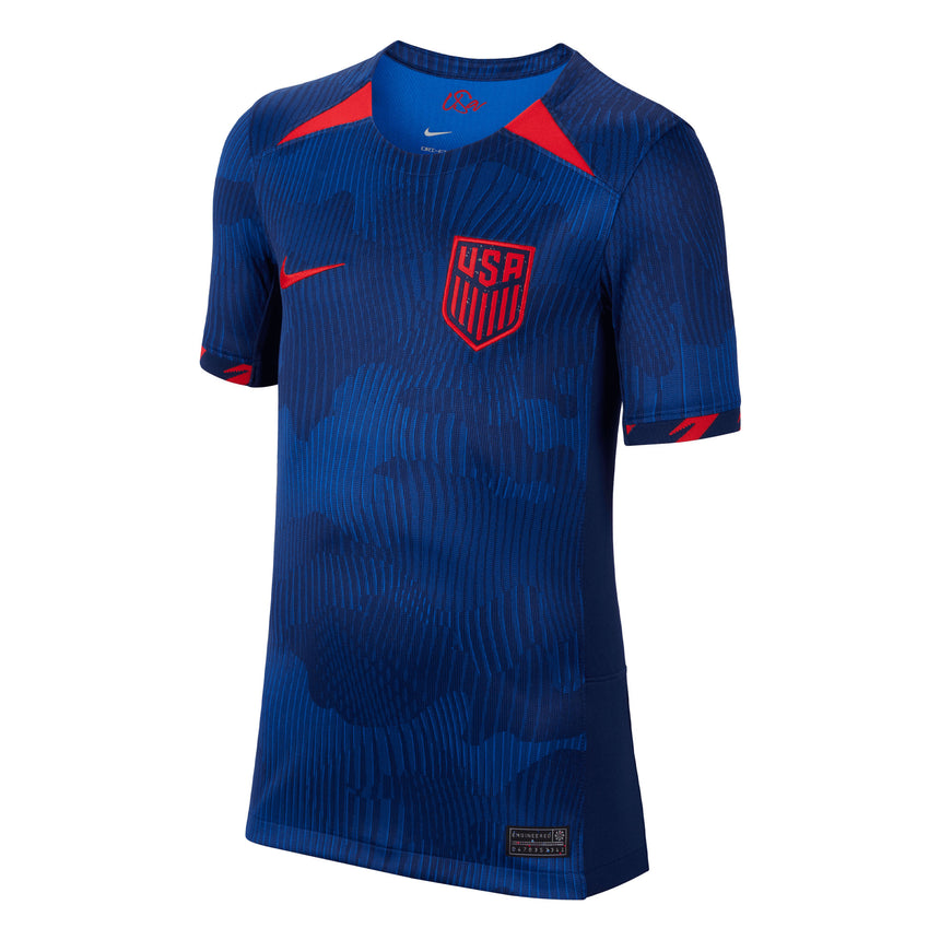 Nike Kids USA 2023/24 Away Jersey Royal/Red Front