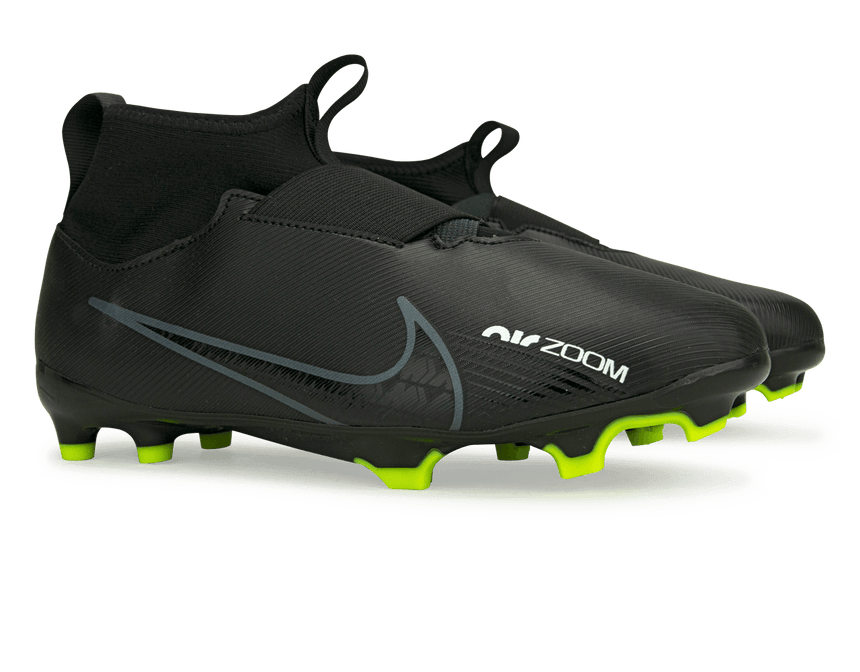Nike Kids Zoom Mercurial SuperFly 9 Academy FG/MG Black/Smoke Grey Together