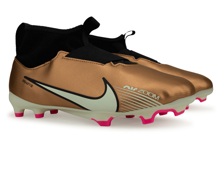 Nike Kids Zoom Mercurial Superfly 9 Academy FG/MG Metallic Copper Together