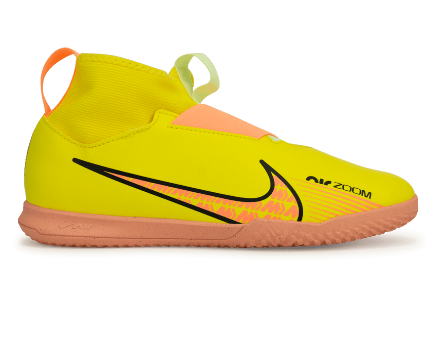 Nike Kids Zoom Mercurial Superfly 9 Academy IC Yellow Strike/Volt Ice
