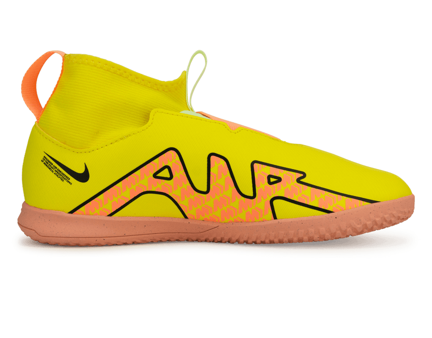Nike Kids Zoom Mercurial Superfly 9 Academy IC Yellow Strike/Volt Ice Side