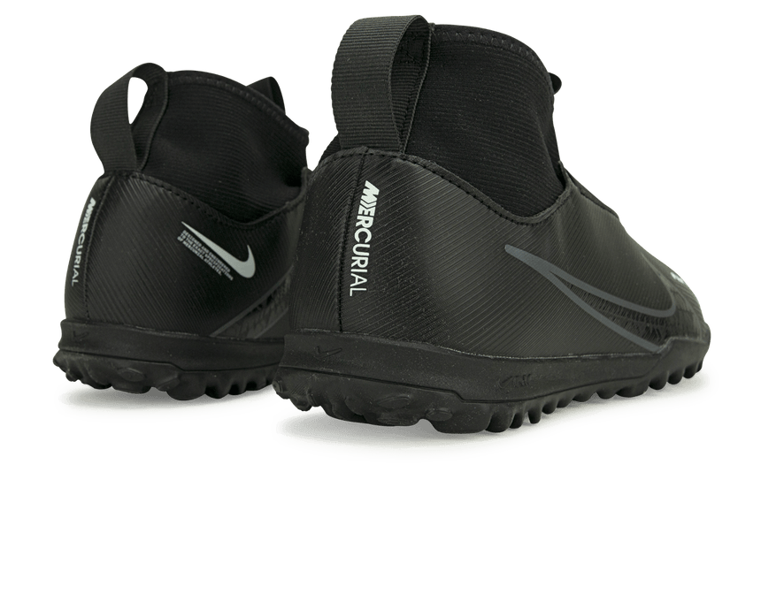 Nike Kids Zoom Mercurial Superfly 9 Academy TF Black/Smoke Grey Rear
