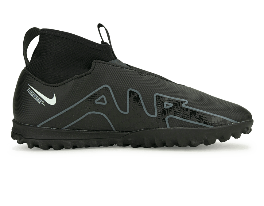 Nike Kids Zoom Mercurial Superfly 9 Academy TF Black/Smoke Grey Side