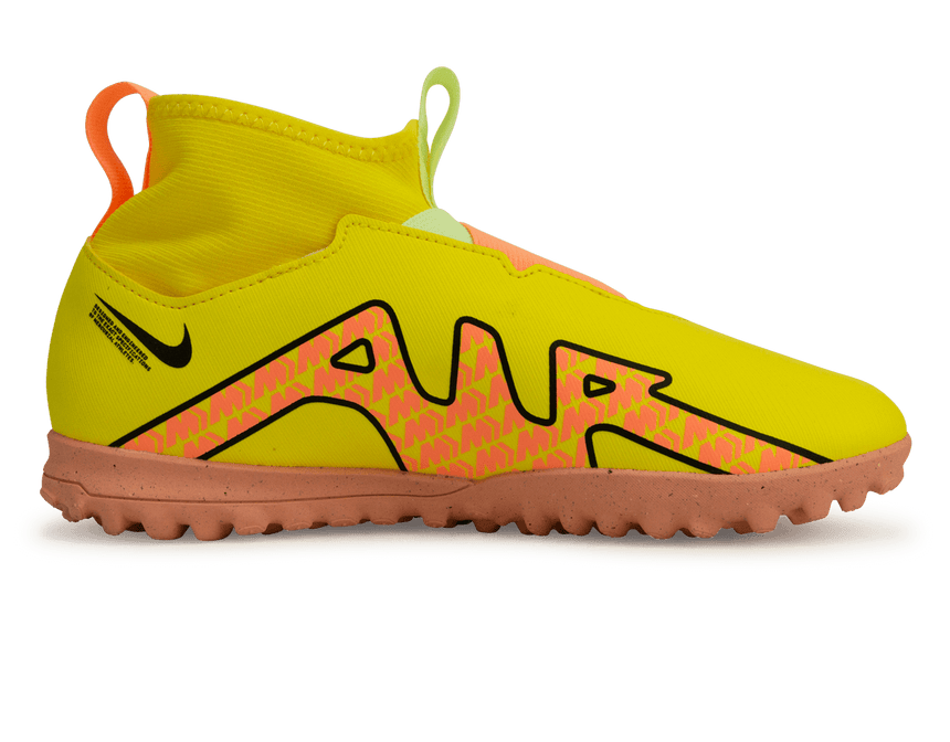 Nike Kids Zoom Mercurial Superfly 9 Academy TF Yellow Strike/Volt Ice Side
