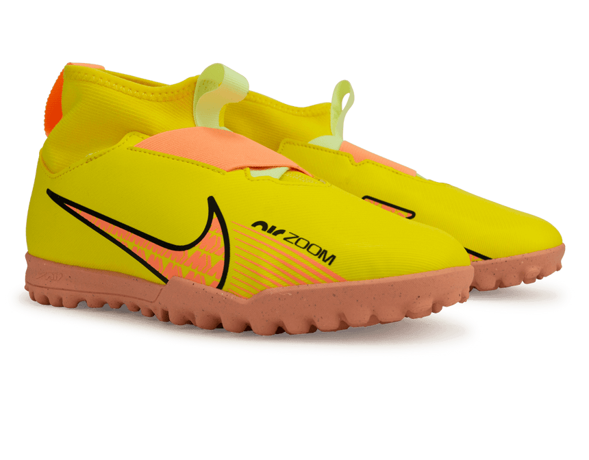 Nike Kids Zoom Mercurial Superfly 9 Academy TF Yellow Strike/Volt Ice Together