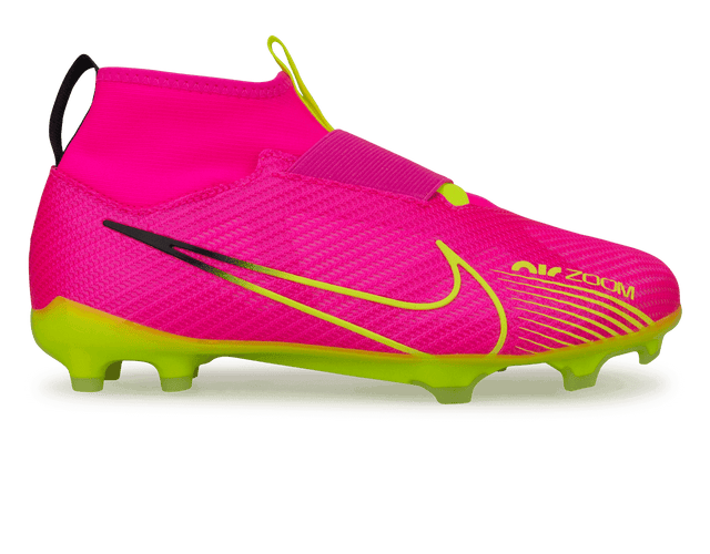 Nike Kids Zoom Mercurial Superfly 9 Pro FG Pink/Volt