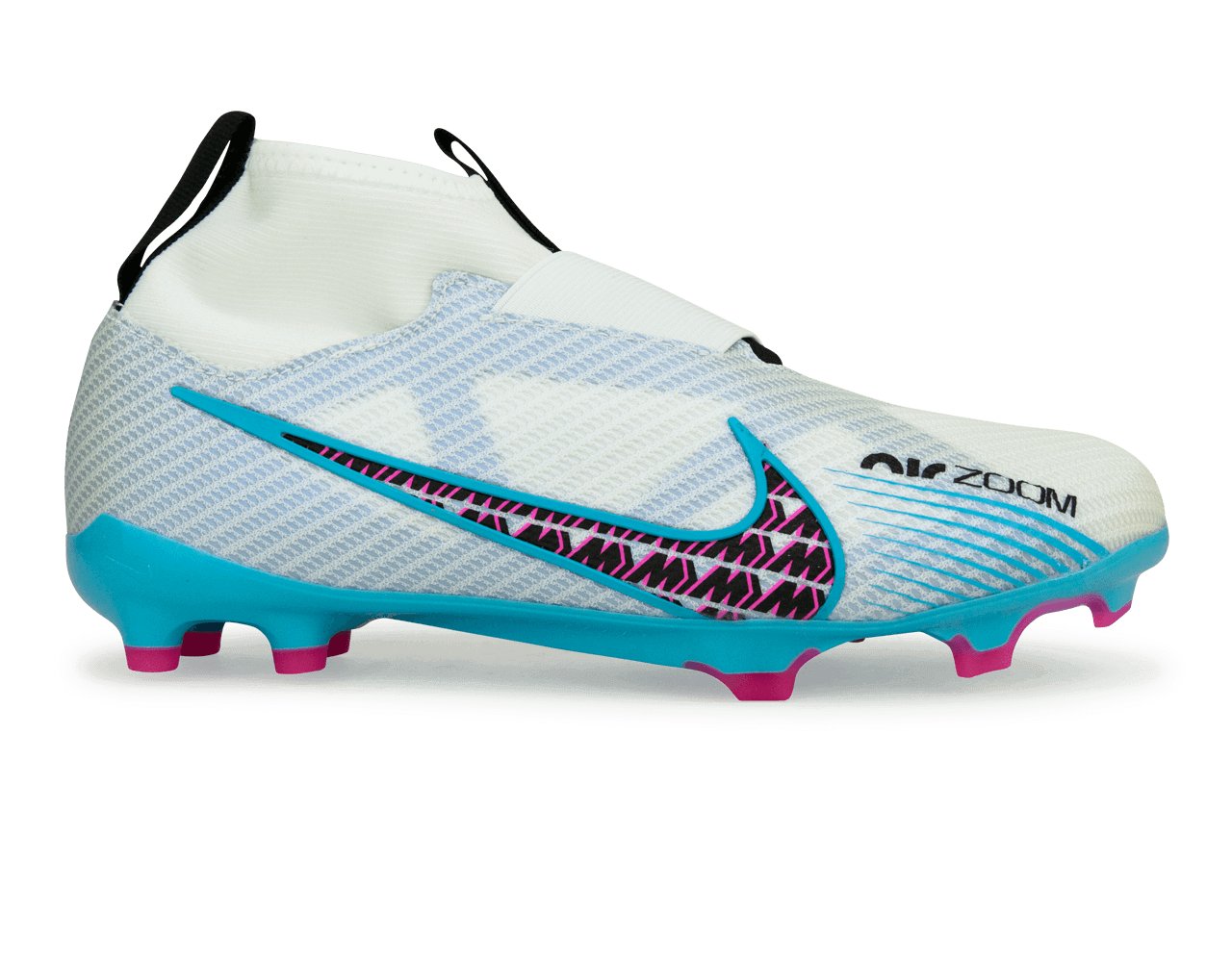 Nike Kids Zoom Mercurial Superfly 9 Pro FG White/Pink Blast