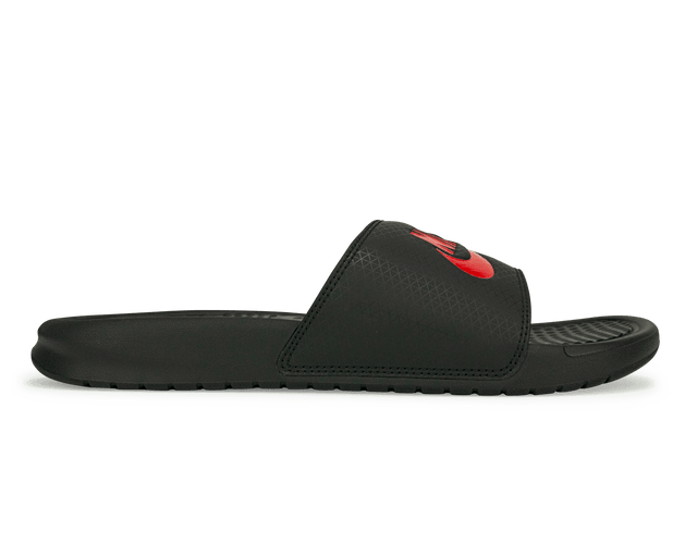 Nike Men's Benassi JDI Sandal Black/Challenge Red Front