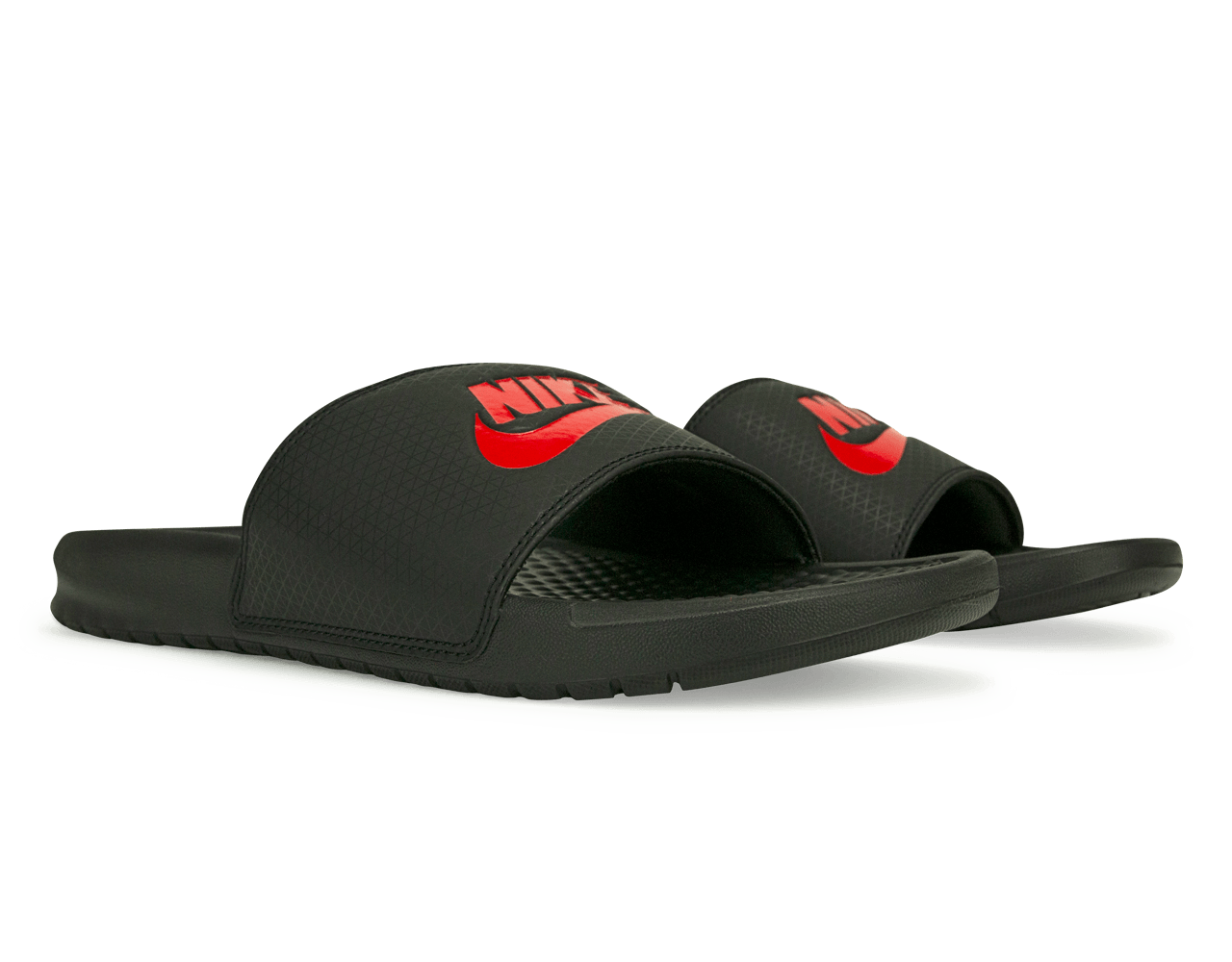 Nike Men's Benassi JDI Black/Challenge Red / 9