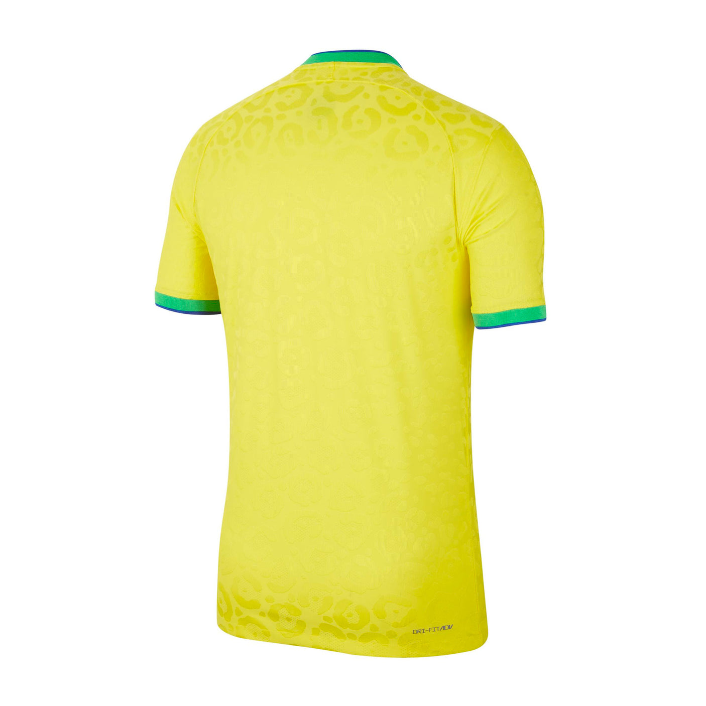 Nike Men's Brazil 2022/23 Authentic Home Jersey Dynamic Yellow/Paramount Blue Back