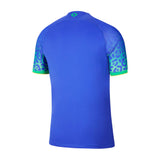 Nike Men's Brazil 2022/23 Away Jersey Paramount Blue/Green Spark Back