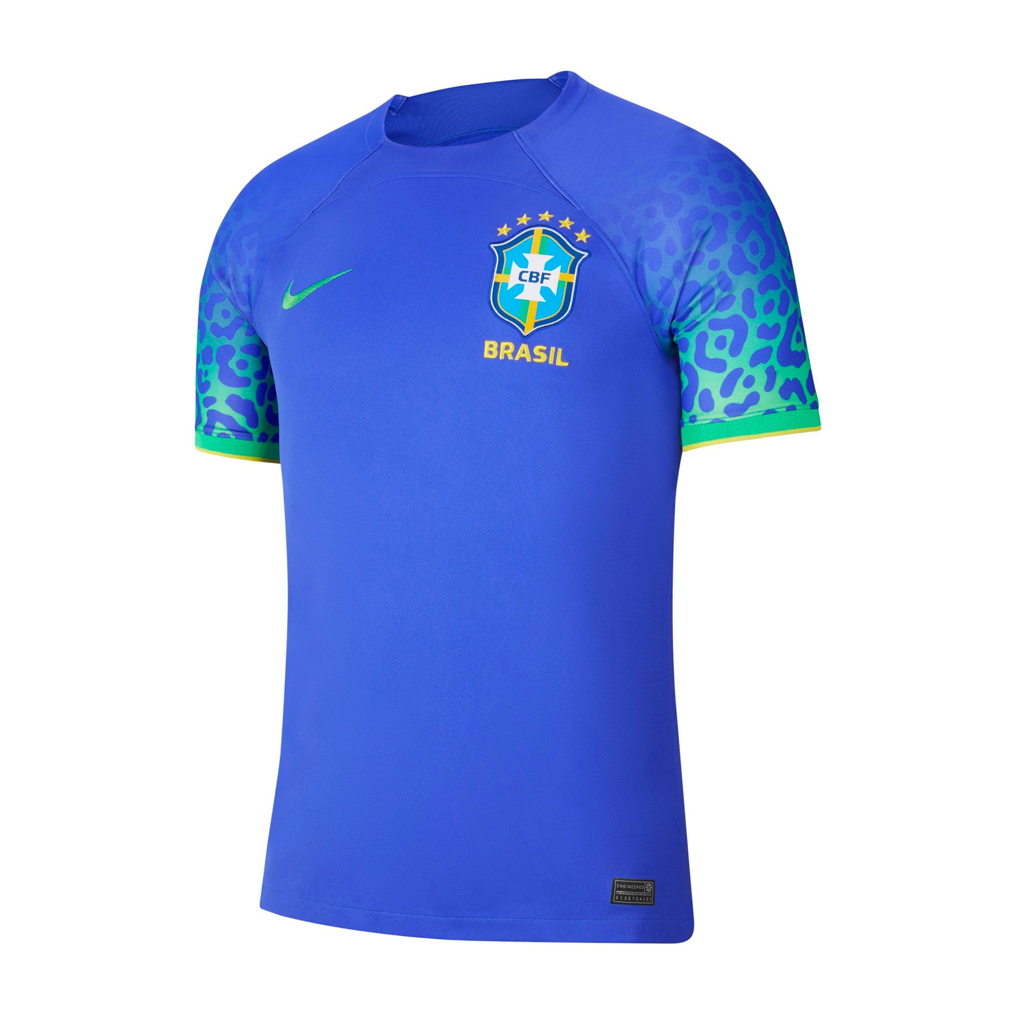 Nike Men's Brazil 2022/23 Away Jersey Paramount Blue/Green Spark