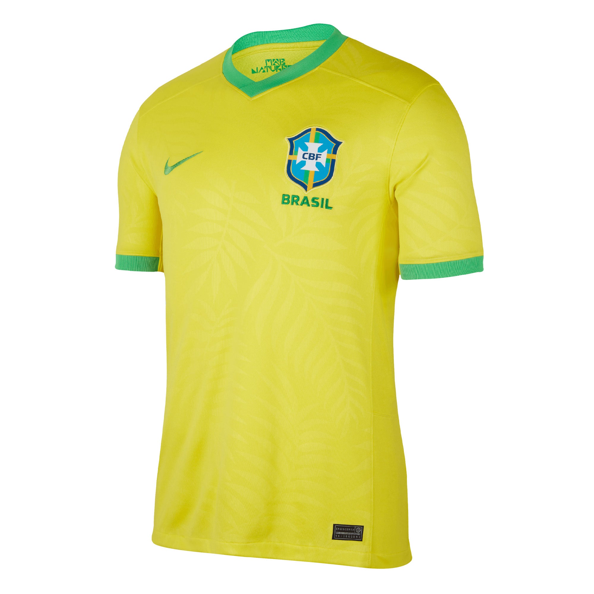Nike Mens Brazil Football Jacket Size M Gold / Green (s)