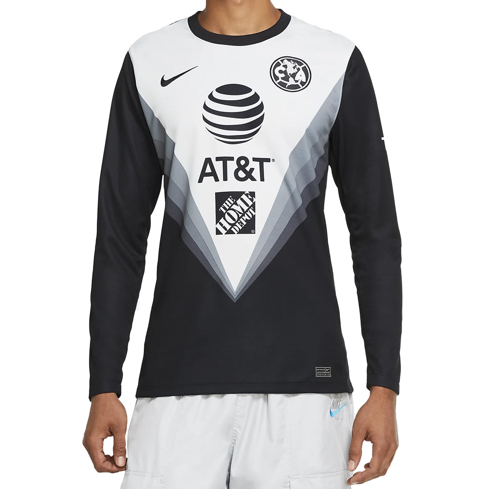 Men's LA Galaxy adidas Black/White Goalkeeper Jersey