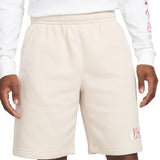 Nike Men's Club America 2021/22 Fleece Shorts Desert Sand/White Front
