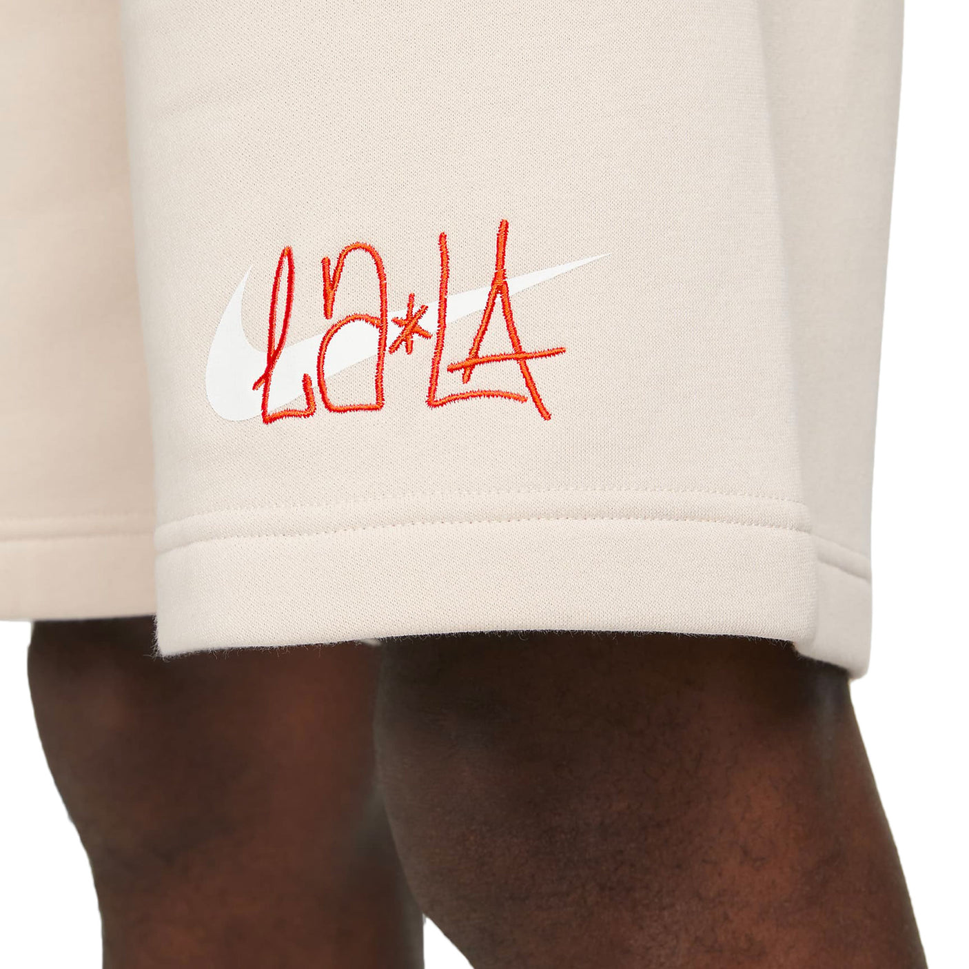 Nike Men's Club America 2021/22 Fleece Shorts Desert Sand/White Logo