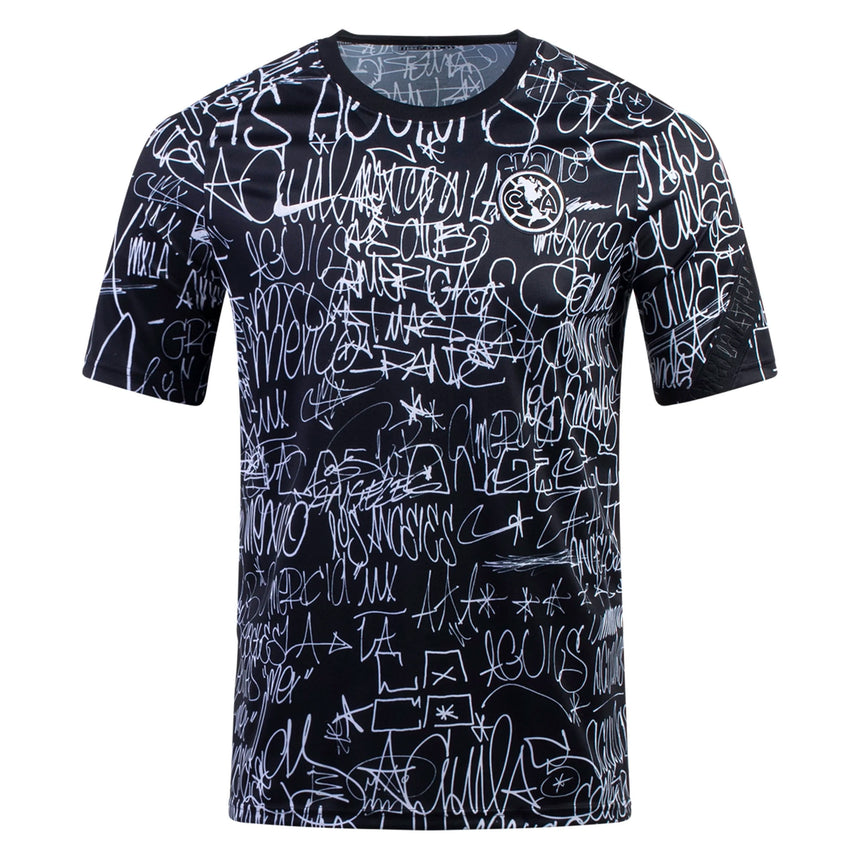 Nike Kids Club America 2021/22 Pre-Match Training Jersey Black/White Front