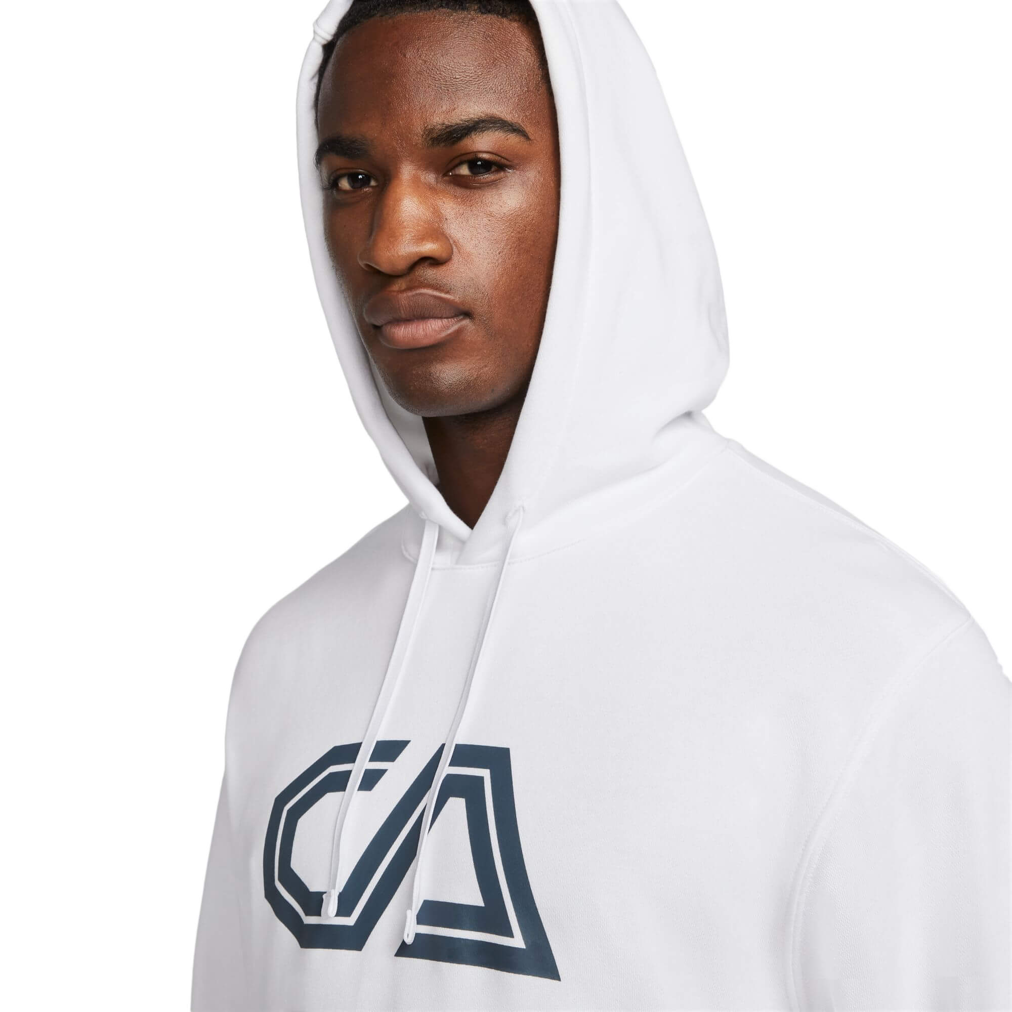 Nike fc logo hoodie hotsell in white