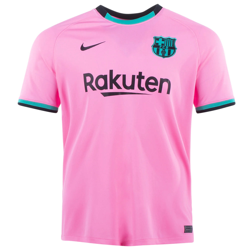 preparar Mojado Filosófico Nike Men's FC Barcelona 20/21 Third Jersey Pink Beam/Black – Azteca Soccer