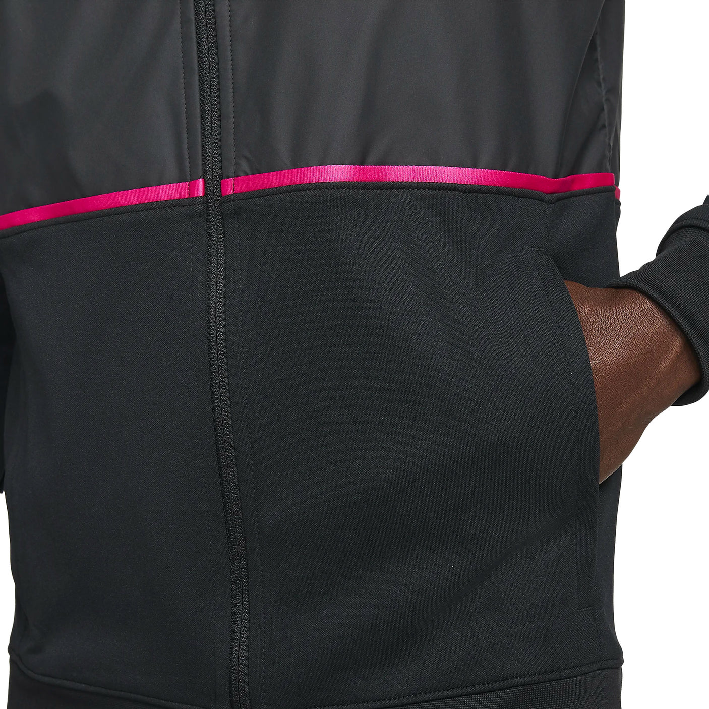 Nike Men's FC Barcelona 2021/22 Full Zip Jacket Black/Varsity Maize Pocket
