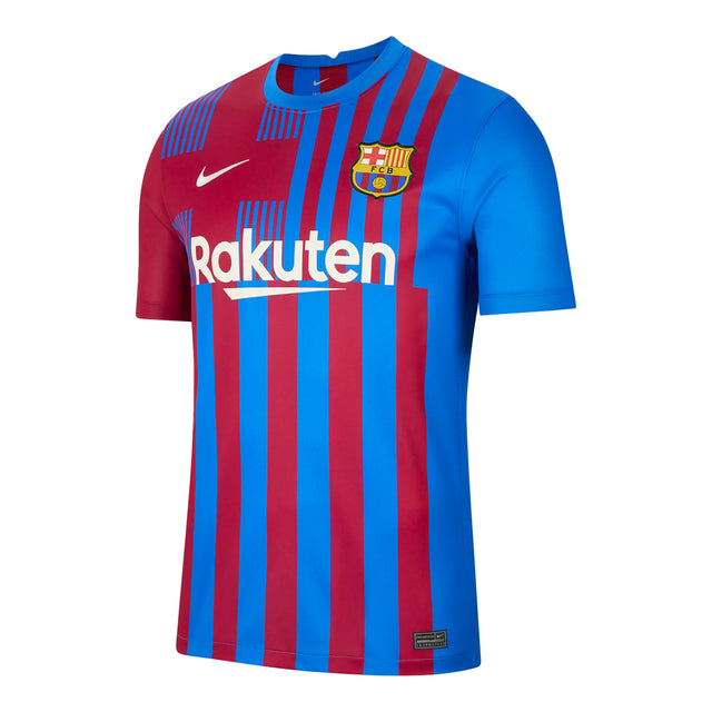 Nike Men's FC Barcelona 2021/22 Home Jersey Soar/Pale Ivory Front