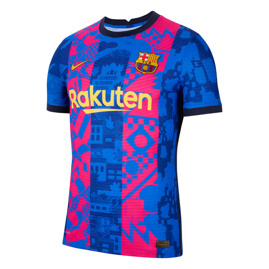 Nike Men's FC Barcelona 2021/22 Match Third Jersey Hyper Royal/Varsity Maize Front