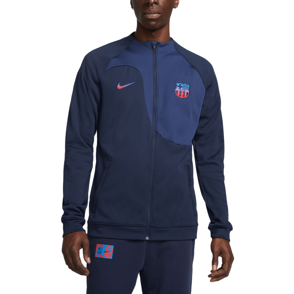 Nike Men's FC Barcelona 2022 Academy Pro Jacket Obsidian/Navy Front
