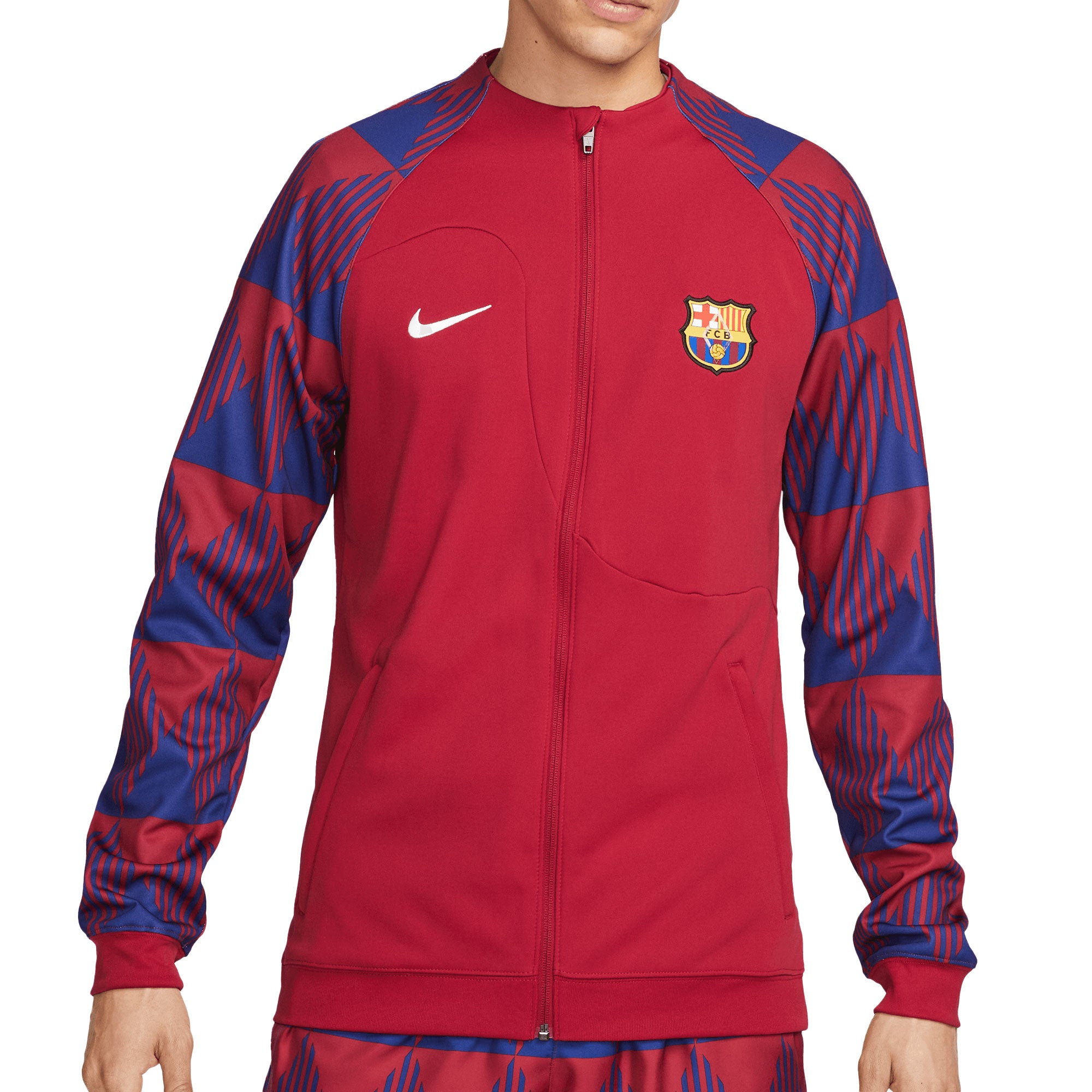 Nike Men's FC Barcelona 2023/24 Academy Pro Jacket Red/White