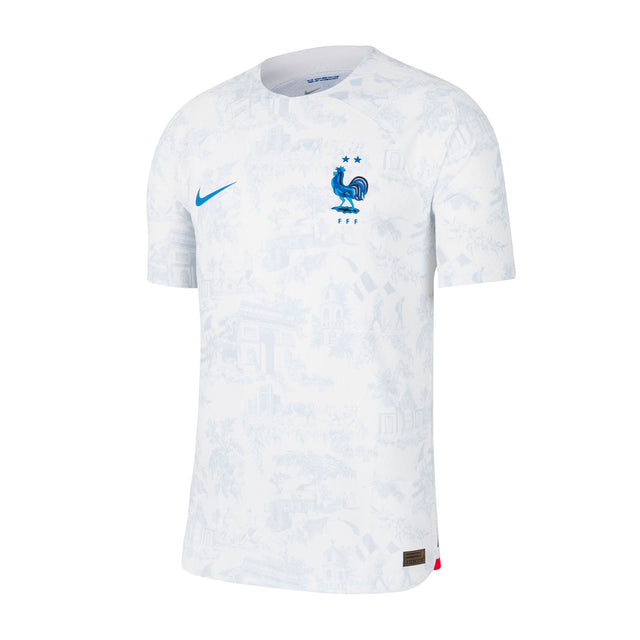 Nike Men's France 2022/23 Dri-FIT ADV Away Jersey White/Game Royal Front