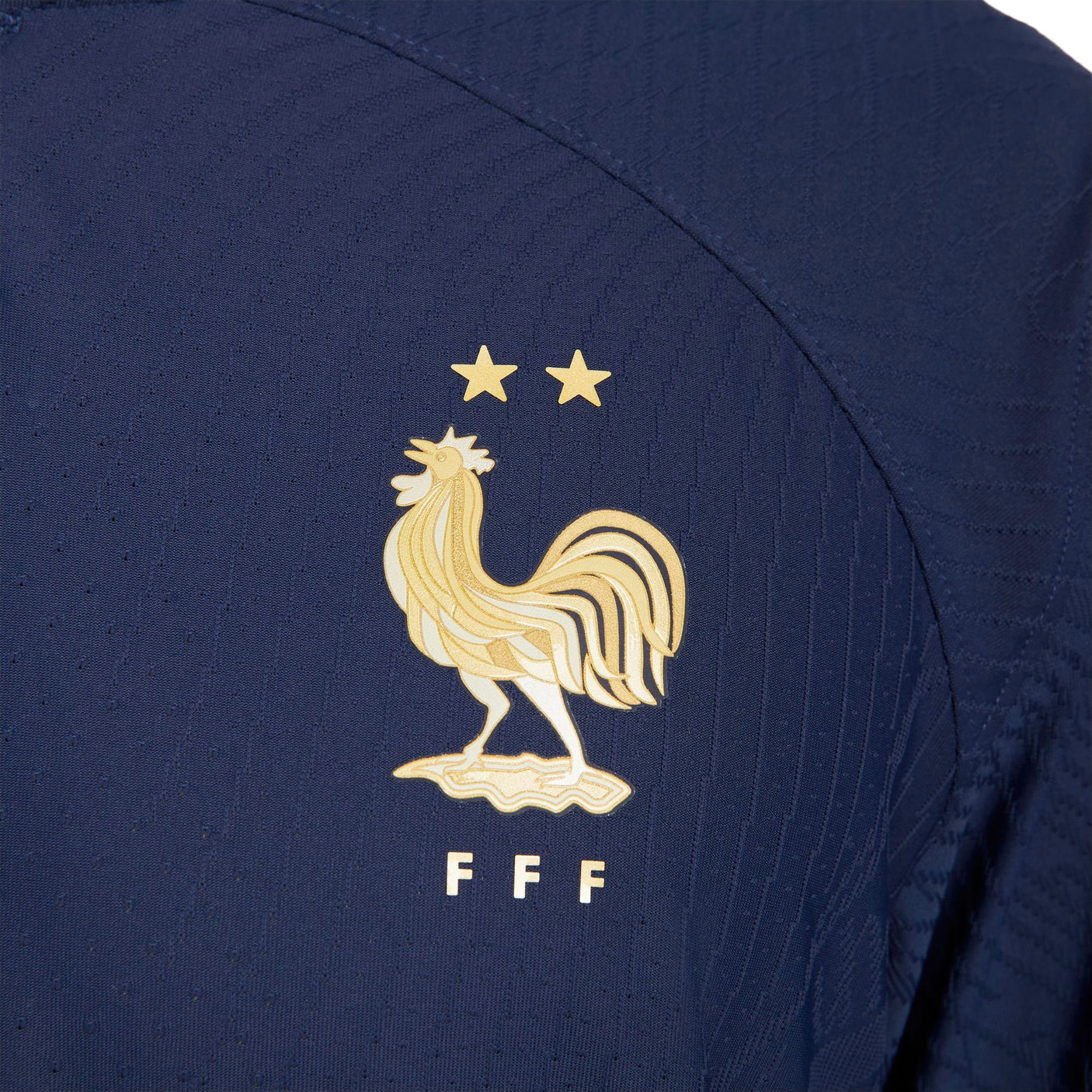 Nike Men's France 2022/23  Dri-FIT ADV Home Jersey Midnight Navy/Metallic Gold Logo