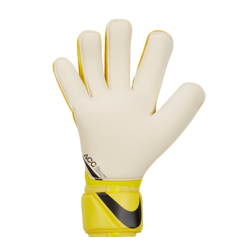 Nike Men's GoalKeeper Vapor Grip 3 Gloves Yellow Strike/Black Back