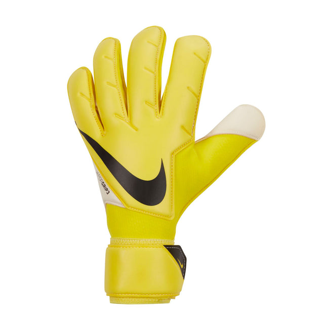 Nike Men's GoalKeeper Vapor Grip 3 Gloves Yellow Strike/Black Front